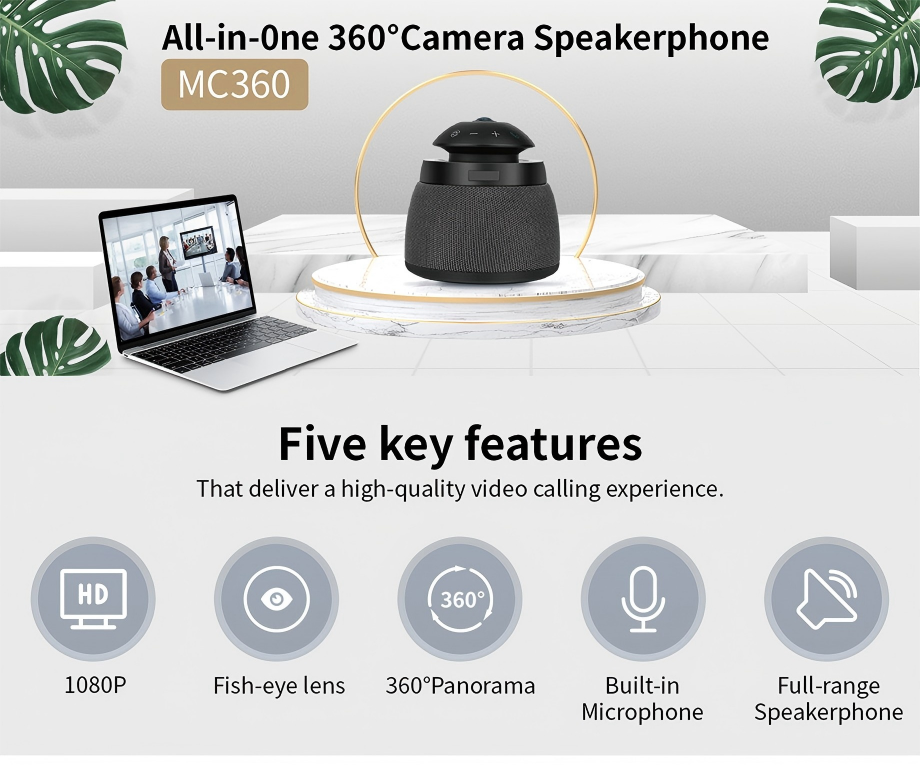 360° All-in-one Conferencing Camera